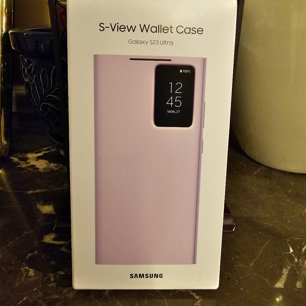 S-View Wallet Case Galaxy S23 Ultra Pink